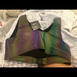 Rolita Couture Reflective Rave Top NWT